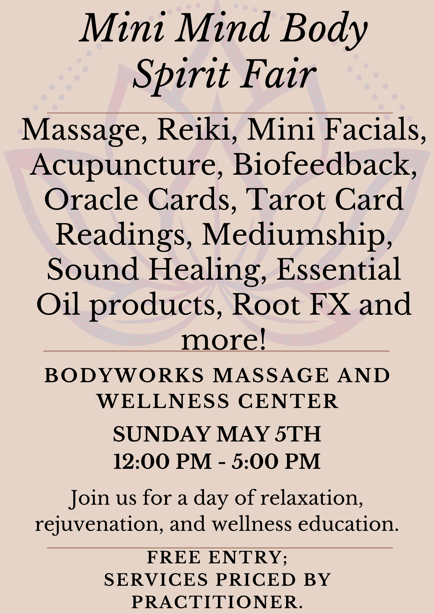 Events BodyWorks Massage Center